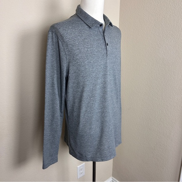 Lululemon Men’s Long Sleeve Button Down Tee Shirt | Size XL | Grey - Picture 2 of 7
